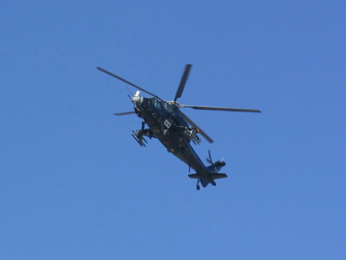 資料圖:中國武直-10攻擊直升機 資料圖:中國武直-10攻擊直升機
