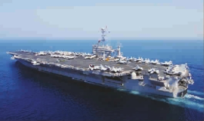 美國(guó)海軍“約翰·斯坦尼斯”號(hào)(CVN-74)尼米茲級(jí)核動(dòng)力航母(資料圖) 美國(guó)海軍“約翰·斯坦尼斯”號(hào)(CVN-74)尼米茲級(jí)核動(dòng)力航母(資料圖)