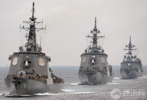 日海上自衛(wèi)隊(duì)舉行大型閱兵式 日海上自衛(wèi)隊(duì)舉行大型閱兵式