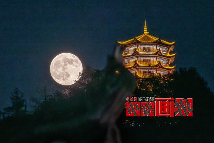 又是一年中秋圓月與地標(biāo)們同框