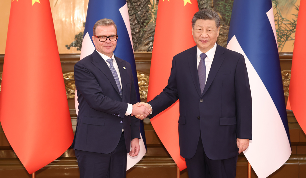 習(xí)近平會(huì)見芬蘭總理奧爾波