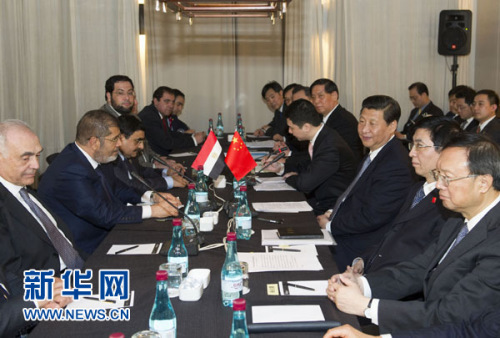 習(xí)近平會(huì)見(jiàn)埃及總統(tǒng)均同意深化中埃戰(zhàn)略合作關(guān)系