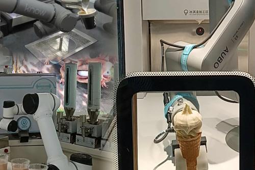 拉花咖啡、冰激凌、奶茶，它們做得水靈靈