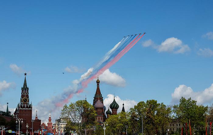 莫斯科舉行衛(wèi)國戰(zhàn)爭勝利日閱兵式彩排