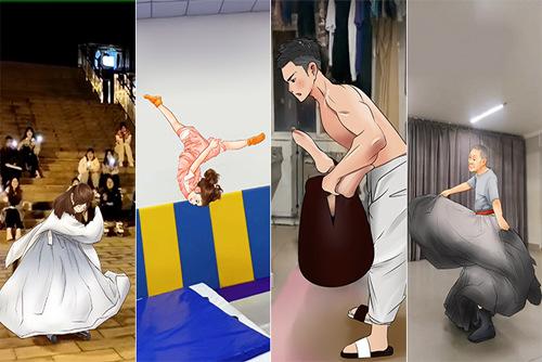 民間高手的花式健身，真牛